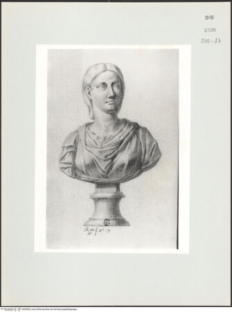 Vorderseite von Courtauld Institute, Conway Library [https://www.deutsche-digitale-bibliothek.de/content/lizenzen/rv-ez/] Iulia Aquilia Severa (Büste, Palazzo Gaddi, Florenz) - , bh568023_recto. Foto.