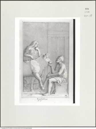 Vorderseite von Courtauld Institute, Conway Library [https://www.deutsche-digitale-bibliothek.de/content/lizenzen/rv-ez/] Daedalus und Pasiphae (Relief, Palazzo Spada, Rom) - , bh568032_recto. Foto.