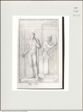 Vorderseite von Courtauld Institute, Conway Library [https://www.deutsche-digitale-bibliothek.de/content/lizenzen/rv-ez/] Der Diebstahl des Palladiums durch Odysseus und Diomedes (Relief, Palazzo Spada, Rom) - , bh568038_recto. Foto.