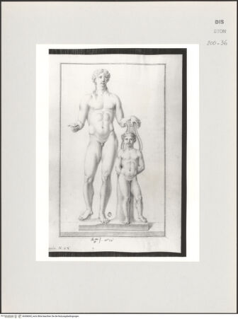 Vorderseite von Courtauld Institute, Conway Library [https://www.deutsche-digitale-bibliothek.de/content/lizenzen/rv-ez/] Apollo und Orpheus (?) (Statuengruppe, Palazzo Spada, Rom) - , bh568045_recto. Foto.