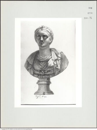 Vorderseite von Courtauld Institute, Conway Library [https://www.deutsche-digitale-bibliothek.de/content/lizenzen/rv-ez/] Zenobia (Büste, Palazzo Niccolini, Florenz) - , bh568099_recto. Foto.