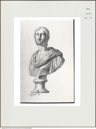 Vorderseite von Courtauld Institute, Conway Library [https://www.deutsche-digitale-bibliothek.de/content/lizenzen/rv-ez/] Didia Clara (Büste, Palazzo Niccolini, Florenz) - , bh568100_recto. Foto.