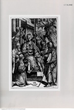 Vorderseite von Courtauld Institute [http://creativecommons.org/publicdomain/mark/1.0/] Maria mit dem Jesusknaben, Heiligen und Stifter - , bh568395. Foto.