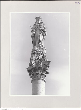 Vorderseite von Sigismondi, Roberto [https://www.deutsche-digitale-bibliothek.de/content/lizenzen/rv-fz/] Mariensäule (Colonna Madonna delle Grazie) - Detail: Marienstatue, bh568522_recto. Foto: Sigismondi, Roberto.