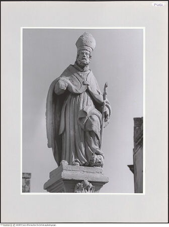 Vorderseite von Sigismondi, Roberto [https://www.deutsche-digitale-bibliothek.de/content/lizenzen/rv-fz/] Mariensäule (Colonna Madonna delle Grazie) - Detail: Heiliger, bh568527_recto. Foto: Sigismondi, Roberto.