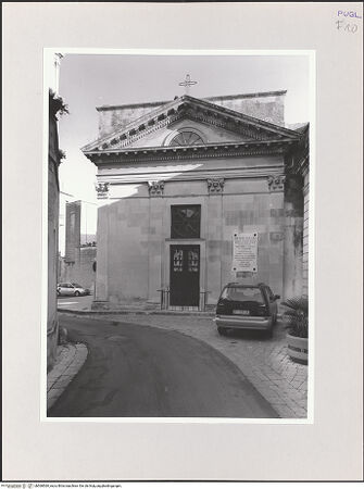 Vorderseite von Sigismondi, Roberto [https://www.deutsche-digitale-bibliothek.de/content/lizenzen/rv-fz/] Cappella delle Suore Vincenziane - Fassade, bh568569_recto. Foto: Sigismondi, Roberto.