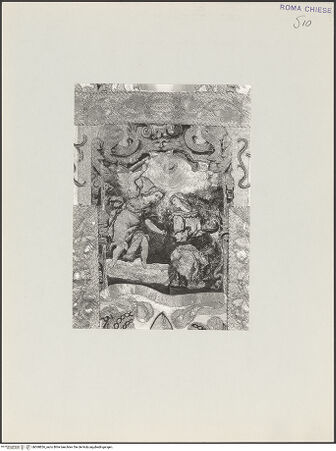 Vorderseite von ICCD [https://www.deutsche-digitale-bibliothek.de/content/lizenzen/rv-ez/] Kasel - Vorderseite, Detail: Verkündigung, bh568826_recto. Foto.