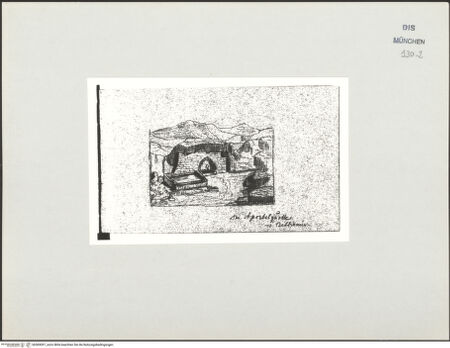 Vorderseite von Bibliotheca Hertziana [https://www.deutsche-digitale-bibliothek.de/content/lizenzen/rv-ez/] Skizzenbuch Vorderasien, Ägypten, PalästinaDie Apostelquelle vor Bethanien - , bh569097_recto. Foto.