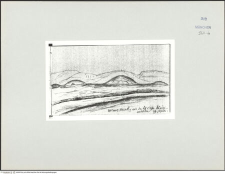 Vorderseite von Bibliotheca Hertziana [https://www.deutsche-digitale-bibliothek.de/content/lizenzen/rv-ez/] Skizzenbuch Vorderasien, Palästina, ZypernHermos Fluß (bei Larisa)? - , bh569104_recto. Foto.