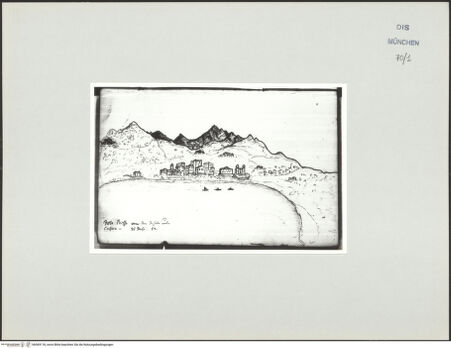 Vorderseite von Bibliotheca Hertziana [https://www.deutsche-digitale-bibliothek.de/content/lizenzen/rv-ez/] Korsika-SkizzenbuchIsola Rossa - , bh569118_recto. Foto.