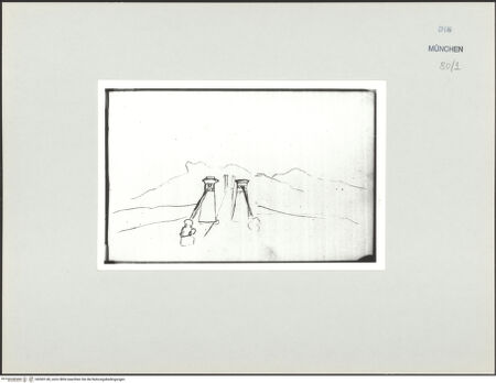 Vorderseite von Bibliotheca Hertziana [https://www.deutsche-digitale-bibliothek.de/content/lizenzen/rv-ez/] Skizzenbuch Latium, Kampanien, CapriBrückenanlage - , bh569148_recto. Foto.