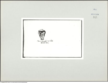 Vorderseite von Bibliotheca Hertziana [https://www.deutsche-digitale-bibliothek.de/content/lizenzen/rv-ez/] Skizzenbuch Latium, Kampanien, CapriTönernes Weingefäß aus Nola - , bh569151_recto. Foto.