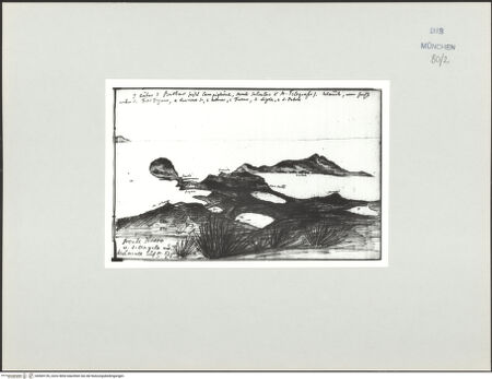 Vorderseite von Bibliotheca Hertziana [https://www.deutsche-digitale-bibliothek.de/content/lizenzen/rv-ez/] Skizzenbuch Latium, Kampanien, CapriAusblick von Casale auf dem Monte Barbaro: Monte Nuovo, Bajae, Bauli, Procida, Mare Morto, Cuma und Ischia - , bh569155_recto. Foto.