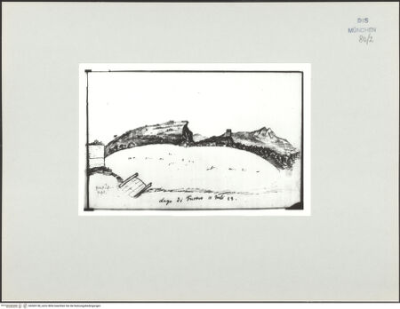 Vorderseite von Bibliotheca Hertziana [https://www.deutsche-digitale-bibliothek.de/content/lizenzen/rv-ez/] Skizzenbuch Latium, Kampanien, CapriLago di Fusaro - , bh569158_recto. Foto.