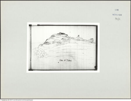 Vorderseite von Bibliotheca Hertziana [https://www.deutsche-digitale-bibliothek.de/content/lizenzen/rv-ez/] Skizzenbuch Capri, SizilienDie Villa des Tiberius - , bh569179_recto. Foto.