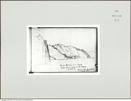 Vorderseite von Bibliotheca Hertziana [https://www.deutsche-digitale-bibliothek.de/content/lizenzen/rv-ez/] Skizzenbuch Capri, SizilienCap der Minerva - , bh569180_recto. Foto.