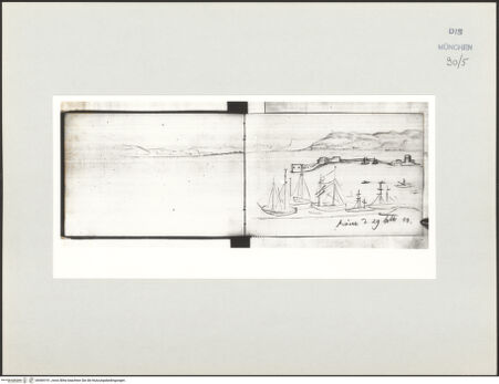 Vorderseite von Bibliotheca Hertziana [https://www.deutsche-digitale-bibliothek.de/content/lizenzen/rv-ez/] Skizzenbuch Capri, SizilienMessina - , bh569191_recto. Foto.