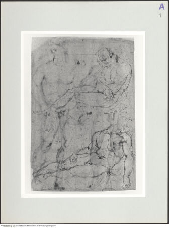 Vorderseite von SBAS Polo Museale Veneziano [https://www.deutsche-digitale-bibliothek.de/content/lizenzen/rv-ez/] Studien zum toten Christus - , bh570337_recto. Foto.