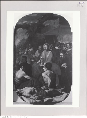 Vorderseite von Pedicini, Luciano [https://www.deutsche-digitale-bibliothek.de/content/lizenzen/rv-ez/] Der heilige Karl Borromäus spendet den Kranken während der Pestseuche die Kommunion - Gesamtansicht, bh570555_recto. Foto: Pedicini, Luciano.