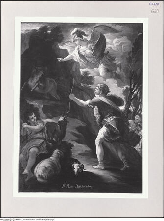 Vorderseite von Pedicini, Luciano [https://www.deutsche-digitale-bibliothek.de/content/lizenzen/rv-ez/] Der Erzengel Michael erscheint dem Garganus, Bischof von Siponte, der einen Pfeil auf einen Stier abgeschossen hat - Gesamtansicht, bh570563_recto. Foto: Pedicini, Luciano.