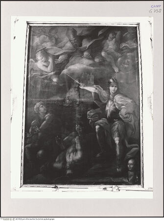 Vorderseite von Pedicini, Luciano [https://www.deutsche-digitale-bibliothek.de/content/lizenzen/rv-ez/] Erzengel Michael - Gesamtansicht, bh570583_recto. Foto: Pedicini, Luciano.