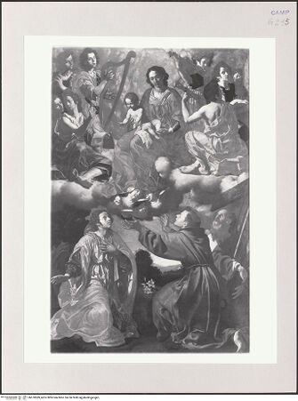 Vorderseite von Pedicini, Luciano [https://www.deutsche-digitale-bibliothek.de/content/lizenzen/rv-ez/] Madonna in der Engelsglorie umgeben von den Heiligen Margareta, Antonius und Bernhard - Gesamtansicht, bh570589_recto. Foto: Pedicini, Luciano.
