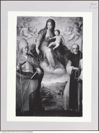 Vorderseite von Pedicini, Luciano [https://www.deutsche-digitale-bibliothek.de/content/lizenzen/rv-ez/] Madonna umgeben von den Heiligen Januarius und Agnellus von Neapel - Gesamtansicht, bh570593_recto. Foto: Pedicini, Luciano.