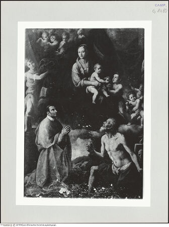 Vorderseite von Pedicini, Luciano [https://www.deutsche-digitale-bibliothek.de/content/lizenzen/rv-ez/] Madonna mit den heiligen Hieronymus und Karl Borromäus - Gesamtansicht, bh570598_recto. Foto: Pedicini, Luciano.