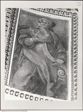 Vorderseite von Pedicini, Luciano [https://www.deutsche-digitale-bibliothek.de/content/lizenzen/rv-ez/] Szenen aus dem Leben MariasTambourzone mit Prophetenfiguren - Detail: Prophetin, bh570618_recto. Foto: Pedicini, Luciano.