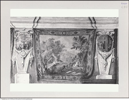 Vorderseite von Pedicini, Luciano [https://www.deutsche-digitale-bibliothek.de/content/lizenzen/rv-ez/] Ausmalung des KonversenchorsSzenen aus der Geschichte des KartäuserordensEin Kartäusermönch meditiert vor dem Skelett eines Mitbruders (zwischen Aufstieg und Befreiung Petri) - Gesamtansicht, bh570638_recto. Foto: Pedicini, Luciano.