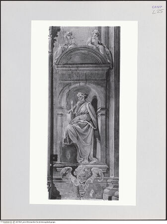 Vorderseite von Pedicini, Luciano [https://www.deutsche-digitale-bibliothek.de/content/lizenzen/rv-ez/] Dekoration der Altarwand (Verkündigung, Petrus und Paulus)Die Heiligen Petrus und Paulus - Hl. Petrus, bh570641_recto. Foto: Pedicini, Luciano.