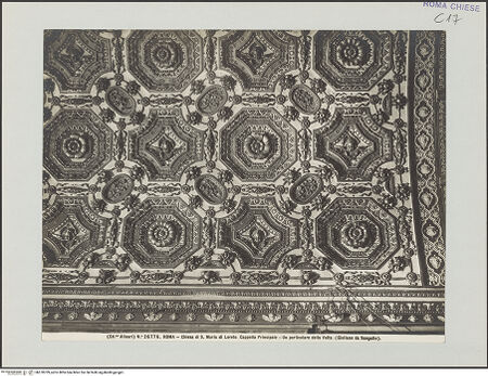 Vorderseite von Alinari [https://rightsstatements.org/page/CNE/1.0/] Gewölbedekoration - Chor, Gewölbe, Detail, bh570709_recto. Foto.