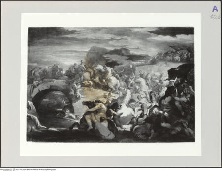 Vorderseite von Archivio dell'Arte [https://www.deutsche-digitale-bibliothek.de/content/lizenzen/rv-ez/] Die Schlacht an der Milvischen Brücke? - , bh571172_recto. Foto: Pedicini, Luciano.