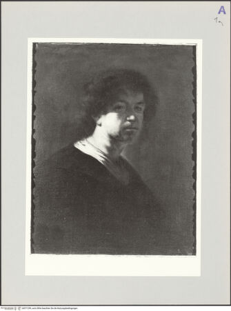 Vorderseite von Sopr. BAS TO [https://www.deutsche-digitale-bibliothek.de/content/lizenzen/rv-ez/] Kopie eines Selbstportraits von Rembrandt - , bh571299_recto. Foto.