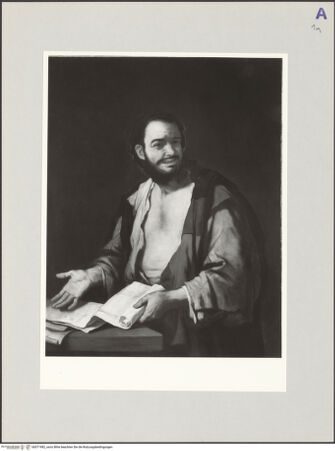 Vorderseite von Padua? [https://www.deutsche-digitale-bibliothek.de/content/lizenzen/rv-ez/] Demokrit - , bh571982_recto. Foto.