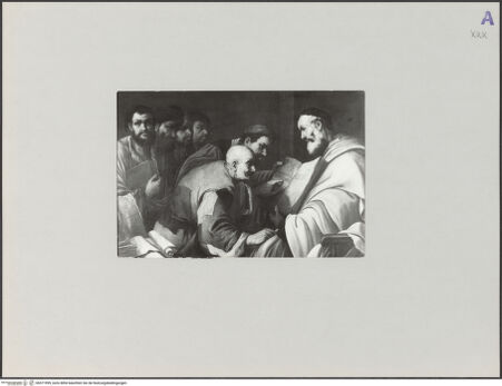 Vorderseite von Musée des Beaux-Arts [https://www.deutsche-digitale-bibliothek.de/content/lizenzen/rv-ez/] Disput unter Theologen - , bh571999_recto. Foto: Danvers, Alain.