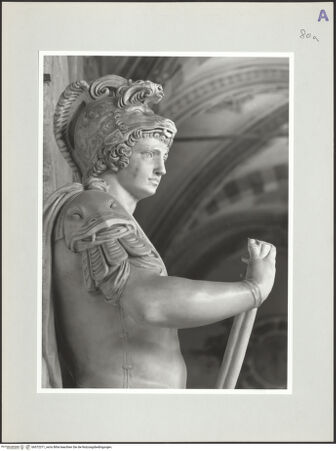 Vorderseite von Kunsthistorisches Institut in Florenz [http://creativecommons.org/licenses/by-nc-sa/4.0/] Herzog Cosimo I. als Augustus - Ausschnitt: Rechtes Oberkörperprofil, bh572371_recto. Foto: Sigismondi, Roberto.