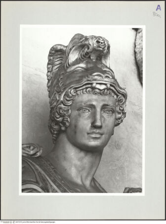 Vorderseite von Kunsthistorisches Institut in Florenz [http://creativecommons.org/licenses/by-nc-sa/4.0/] Herzog Cosimo I. als Augustus - Detail: Kopf, bh572373_recto. Foto: Sigismondi, Roberto.