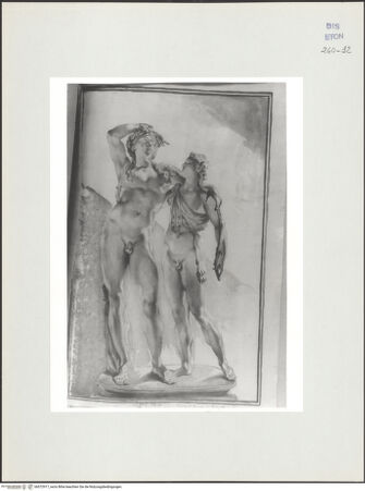 Vorderseite von Courtauld Institute, Conway Library [https://www.deutsche-digitale-bibliothek.de/content/lizenzen/rv-ez/] Bacchus und Satyr (Statuengruppe, Biblioteca Marciana, Venedig) - , bh572917_recto. Foto.