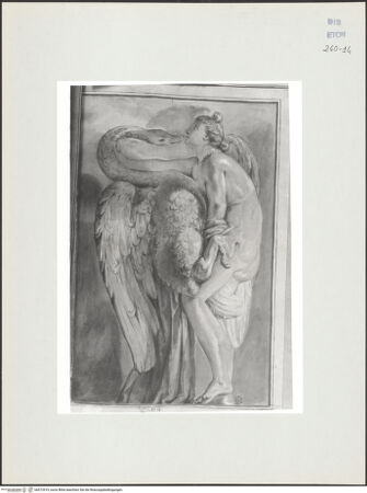 Vorderseite von Courtauld Institute, Conway Library [https://www.deutsche-digitale-bibliothek.de/content/lizenzen/rv-ez/] Leda und der Schwan (Statuengruppe, Biblioteca Marciana, Venedig) - , bh572919_recto. Foto.