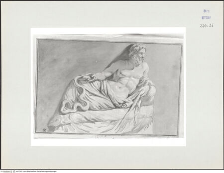 Vorderseite von Courtauld Institute, Conway Library [https://www.deutsche-digitale-bibliothek.de/content/lizenzen/rv-ez/] Aesculapius (Statue, Biblioteca Marciana, Venedig) - , bh572921_recto. Foto.