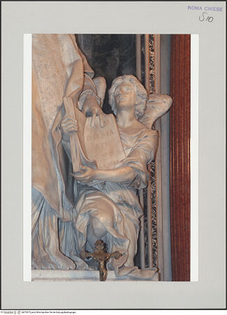 Vorderseite von Bibliotheca Hertziana [https://www.deutsche-digitale-bibliothek.de/content/lizenzen/rv-fz/] Der heilige Filippo Neri und ein Engel - Detail: Engel, bh573673_recto. Foto (digital).