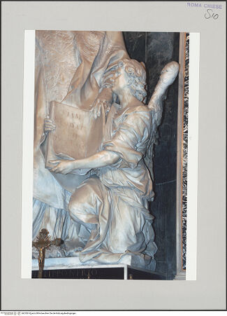 Vorderseite von Bibliotheca Hertziana [https://www.deutsche-digitale-bibliothek.de/content/lizenzen/rv-fz/] Der heilige Filippo Neri und ein Engel - Detail: Engel von rechts, bh573674_recto. Foto (digital).