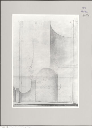 Vorderseite von Istituto Nazionale per la Grafica [http://creativecommons.org/publicdomain/mark/1.0/] Codice A (2501 A)Konstantinsbogen, Architektonische Details: Basen und Kapitelle - , bh575438_recto. Foto.