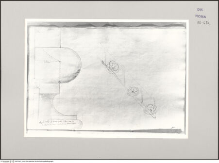 Vorderseite von Istituto Nazionale per la Grafica [https://www.deutsche-digitale-bibliothek.de/content/lizenzen/rv-ez/] Codice A (2501 A)Pantheon, Rosettenmotiv; Basis - , bh575461_recto. Foto.