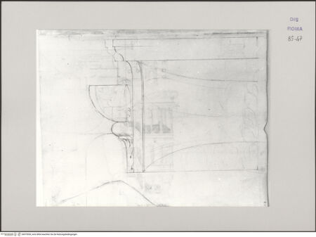 Vorderseite von Istituto Nazionale per la Grafica [https://www.deutsche-digitale-bibliothek.de/content/lizenzen/rv-ez/] Codice B (2501 B)Ionisches Kapitell, Seitenansicht - , bh575550_recto. Foto.