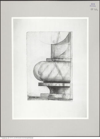 Vorderseite von Istituto Nazionale per la Grafica [https://www.deutsche-digitale-bibliothek.de/content/lizenzen/rv-ez/] Codice C (2502)Tempel des Saturn, Profil der Basis im Originalmaßstab (Fortsetzung von fol. 98 v) - , bh575731_recto. Foto.