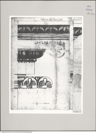 Vorderseite von Istituto Nazionale per la Grafica [https://www.deutsche-digitale-bibliothek.de/content/lizenzen/rv-ez/] Codice C (2502)Pantheon, Attika, Gesimse - , bh575765_recto. Foto.