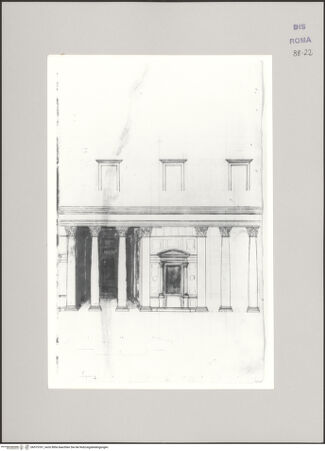 Vorderseite von Istituto Nazionale per la Grafica [https://www.deutsche-digitale-bibliothek.de/content/lizenzen/rv-ez/] Codice C (2502)Pantheon, Innenraum, Wandaufriss - , bh575767_recto. Foto.