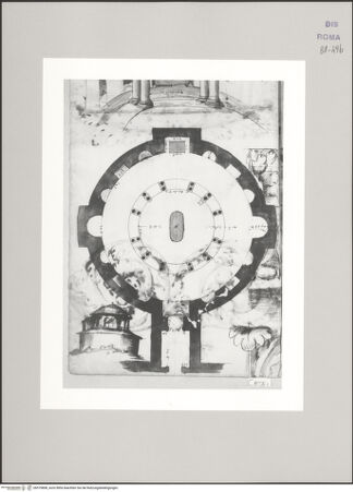 Vorderseite von Istituto Nazionale per la Grafica [https://www.deutsche-digitale-bibliothek.de/content/lizenzen/rv-ez/] Codice C (2502)Santa Costanza, Grundriss - , bh575808_recto. Foto.